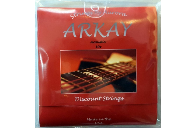 Set corzi chitara acustica Aurora Arkay Acoustic 10s Black
