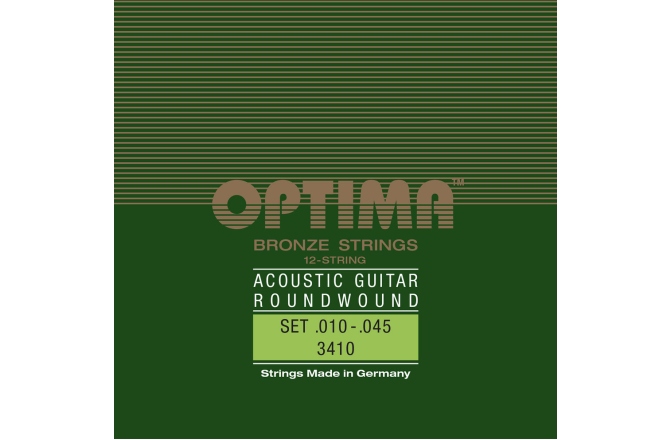 Set corzi chitară acustică Optima Corzi chitara acustica Bronze strings Set 12 corzi
