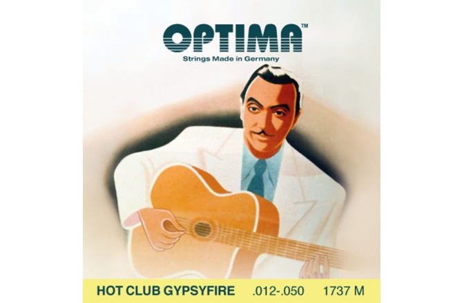 Set corzi chitară acustică Optima Corzi chitara acustica Hot Club Gypsyfire silver plated Set