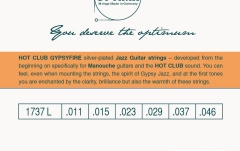 Set corzi chitară acustică Optima Corzi chitara acustica Hot Club Gypsyfire silver plated Set