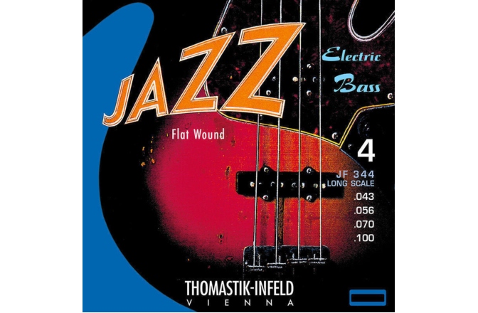 Set corzi chitară bas Thomastik Corzi chitara bas Jazz Bass series nickel flat wound round core Set