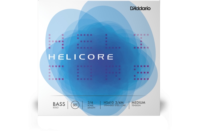 Set Corzi Contrabas 3/4 Daddario Helicore Solo Bass String Set 3/4 Scale MT