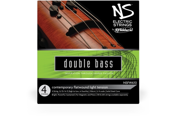 Set corzi contrabas / Bas electric 3/4 Daddario NS Electric Contemporary Bass String Set 3/4 Scale LT