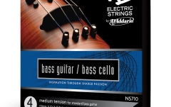 Set corzi contrabas / Bas electric 4/4 Daddario NS Electric Bass/Cello String Set 4/4 Scale MT