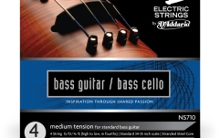 Set corzi contrabas / Bas electric 4/4 Daddario NS Electric Bass/Cello String Set 4/4 Scale MT