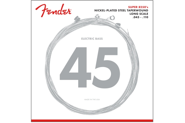 8250 Bass Strings Nickel Plated Steel Taperwound Long Scale 8250M .045-.110 Gauges 8250 Bass Strings Nickel Plated Steel Taperwound Long Scale 8250M .045-.110 Gauges