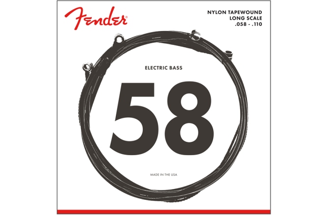 Set corzi de Chitară Bas Fender 9120 Bass Strings Nylon Tapewound .058-.110 Gauge