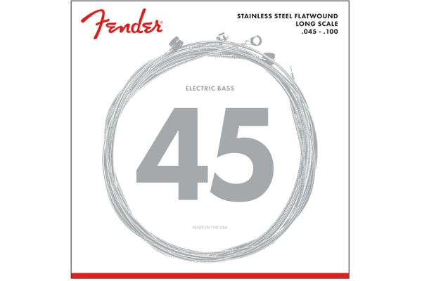 Stainless 9050's Bass Strings Stainless Steel Flatwound 9050L .045-.100 Gauges