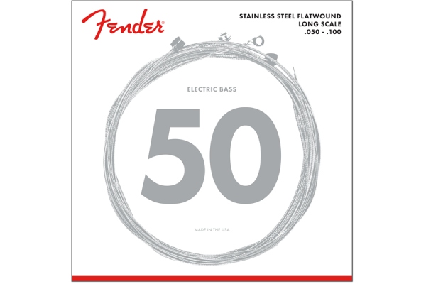 Stainless 9050's Bass Strings Stainless Steel Flatwound 9050ML .050-.100 Gauges