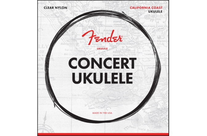 Set Corzi de Ukulele Fender Concert Ukulele Strings Set of Four