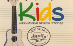 Set corzi ukulele Aquila 160U Kids Series Multi-Color Ukulele Set GCEA Tuning (High-G)