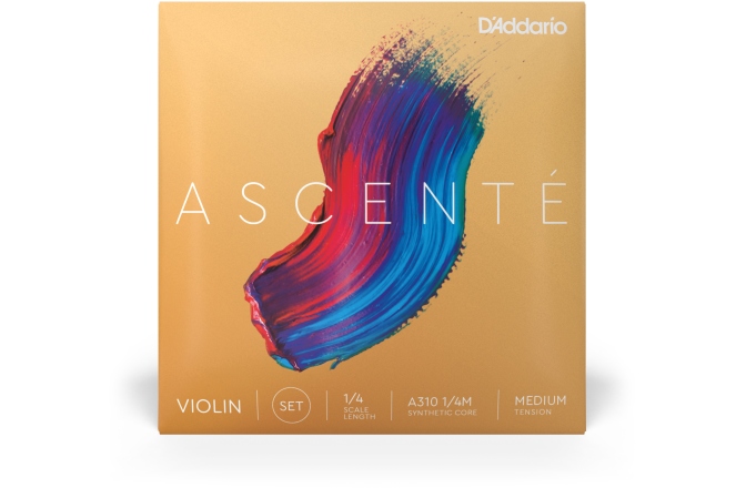 Set Corzi Vioară 1/4 Daddario Ascenté Violin String Set 1/4 Scale MT
