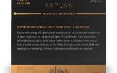 Set corzi vioară 1/4 Daddario Kaplan Amo Violin String Set 1/4 Scale MT