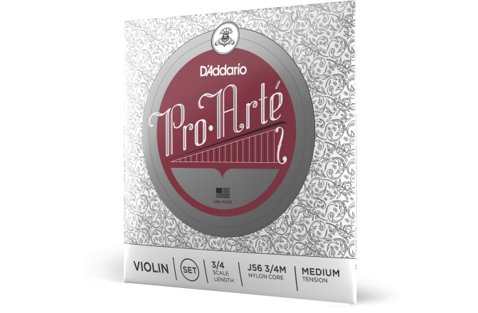 Set corzi Vioară 3/4 Daddario Pro-Arte Violin String Set 3/4 Scale MT
