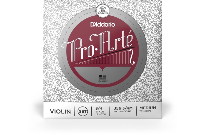 Set corzi Vioară 3/4 Daddario Pro-Arte Violin String Set 3/4 Scale MT