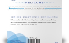 Set corzi Vioară 4/4 Daddario Helicore Violin String Set with Wound E 4/4 Scale LT