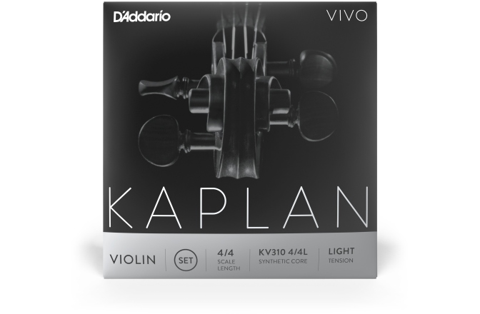 Set corzi vioară 4/4 Daddario Kaplan Vivo Violin String Set 4/4 Scale LT