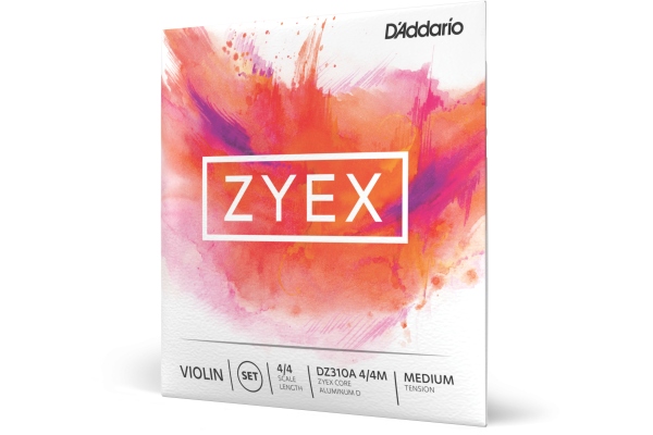 Zyex Violin String Set with Aluminum D 4/4 Scale MT