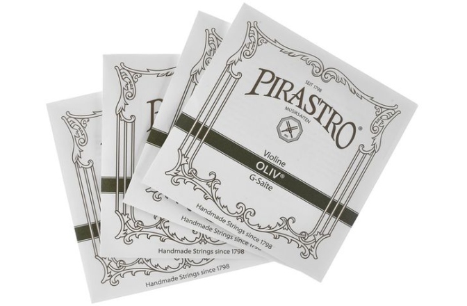 Set corzi vioară Pirastro Oliv Violin Set 4/4 Medium E-Loop