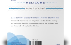 Set corzi violă Daddario Helicore Viola String Set Long Scale MT