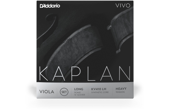 Set corzi Violă Daddario Kaplan Vivo Viola String Set Long Scale HT