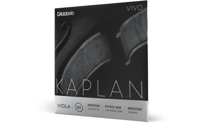 Set corzi Violă Daddario Kaplan Vivo Viola String Set Medium Scale MT