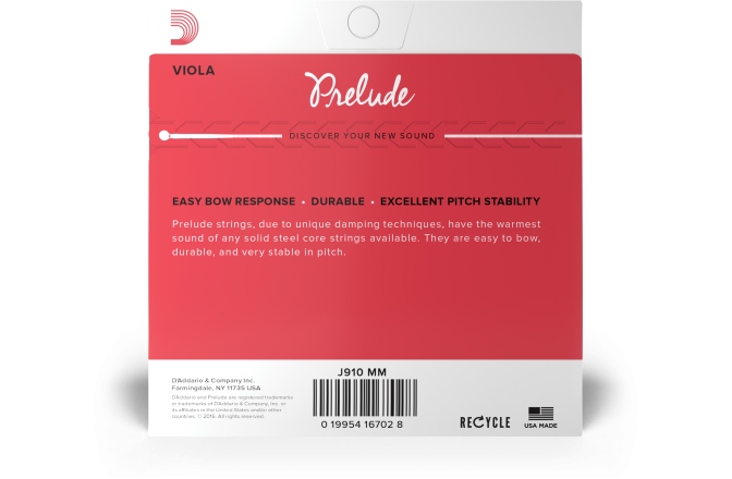 Set Corzi Violă Daddario Prelude J910 MM