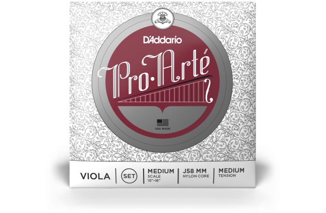 Set corzi violă Daddario Pro-Arte Viola String Set Medium Scale MT