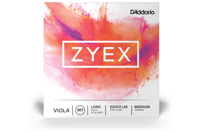 Set corzi violă Daddario Zyex Viola String Set Long Scale MT