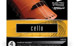 Set corzi violoncel 4/4 Daddario NS Electric Cello String Set 4/4 Scale MT