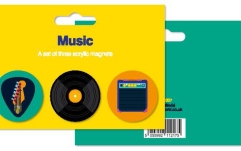 Set cu 3 Magneți No brand My World: Magnets - Music, Set of 3 