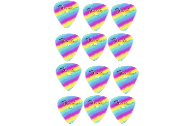 Set de 12 pene Fender 351 Shape Rainbow Thin (12)