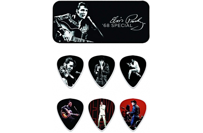 Set de 6 pene de chitară Elvis Presley Dunlop Elvis Presley Collection