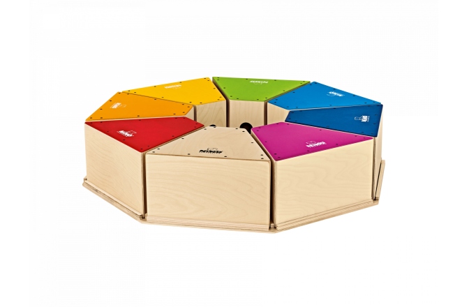 Set de 8 Cajonuri pentru Copii Nino Percussion Class Room Cajon 8 Players Deluxe