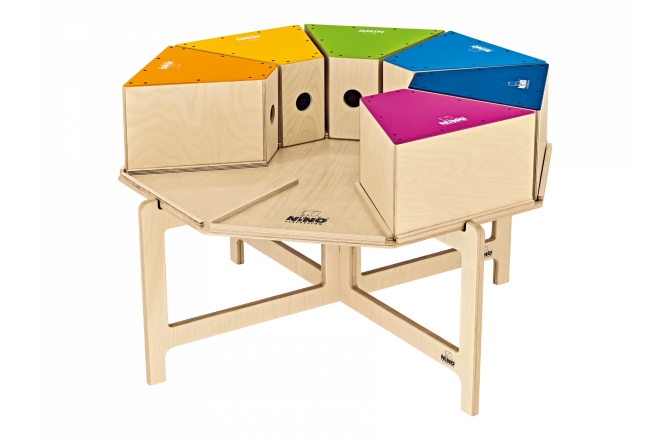 Set de 8 Cajonuri pentru Copii Nino Percussion Class Room Cajon 8 Players Deluxe