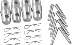 Set de conectica Alutruss QUADLOCK QL-ET Set Cone/Pivot/Pin