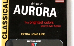 Set de corzi colorate pentru chitara clasica Aurora Classic NT MultiColored