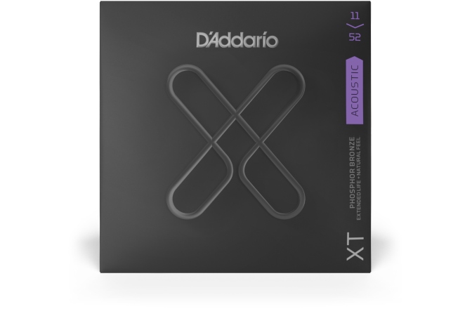 Set de corzi pentru chitară acustică .011- .052w Daddario XT Acoustic PB 11-52 Custom Light