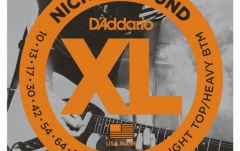 Set de corzi pentru chitara electrica cu 8 corzi Daddario EXL140-8 Light Top Heavy Bottom 10-74