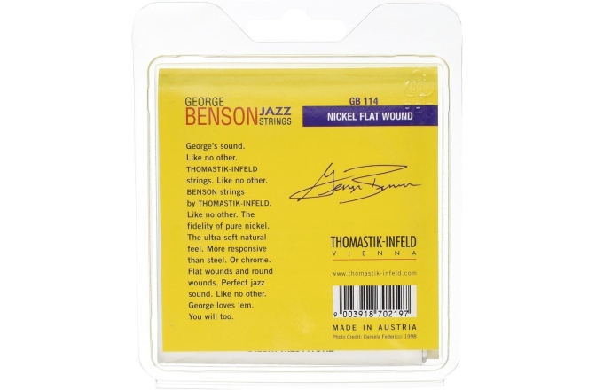 Set de corzi pentru chitare Jazz Thomastik GB114 Heavy Set George Benson