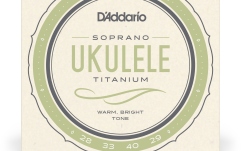 Set de corzi pentru ukulele sopran Daddario EJ87S Titanium Soprano Ukulele