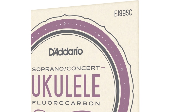 Set de corzi pentru ukulele sopran Daddario EJ99SC Soprano/Concert Ukulele