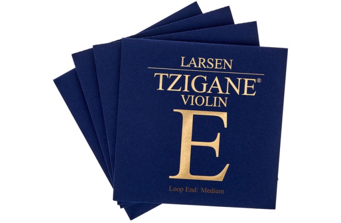 Set de corzi vioară Larsen Tzigane Violin Set Medium E Loop-End