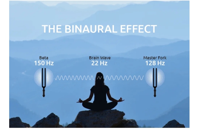 Set de diapazoane terapeutice Meinl Sonic Energy 2-piece Binaural Therapy Tuning Fork Set, Beta