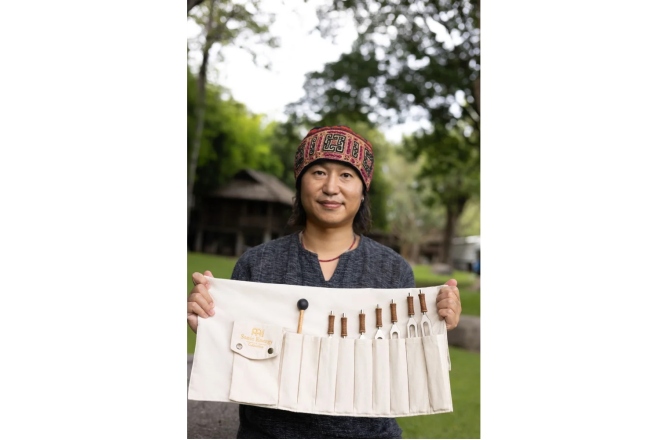 Set de diapazoane terapeutice Meinl Sonic Energy 7-piece TCM Therapy Tuning Fork Set