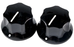 Set de două butoane de control Fender Pure Vintage 1965 Jaguar Skirted Knobs Black