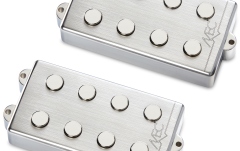 Set de doze chitară bas MEC Pickups  Passive MM-Style Bass Pickup Set, Metal Cover, 4-String - Brushed Chrome
