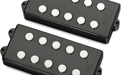 Set de doze chitară bas MEC Pickups  Passive MM-Style Bass Pickup Set, Metal Cover, 5-String - Black Chrome