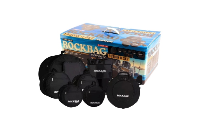 Set de huse pentru tobe Warwick Student Drum Flat Pack Black Fusion II Set RB 22902 B