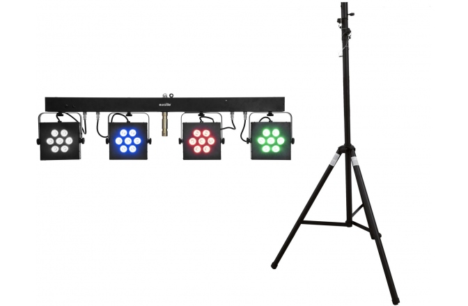 Set de lumini Eurolite Set LED KLS-3002 + STV-40S-WOT Steel stand
